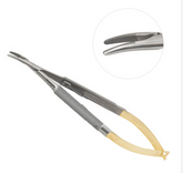 TISCO Lifecare Castroviejo Needle Holder with Lock with Tungsten Carbide 6 Inch Curved (Round)