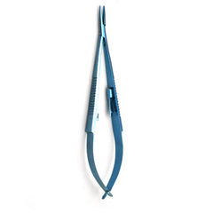 TISCO Lifecare TITANIUM CASTROVIEJO NEEDLE HOLDER ROUND 8" WITH LOCK STR