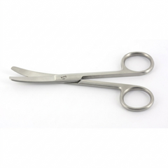 TISCO Lifecare Dressing Scissor Curved (Both Tips Blunt) 7" Stainless Steel Surgical Scissors