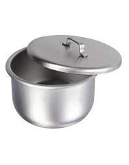 TISCO Lifecare Gallipot with Lid Cover 85x46 mm 6 Oz Stainless Steel Medical Bowl