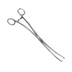 TISCO Lifecare Tennaculum Forceps – Curved Tip 20cm / 8”, Precision Stainless Steel Instrument