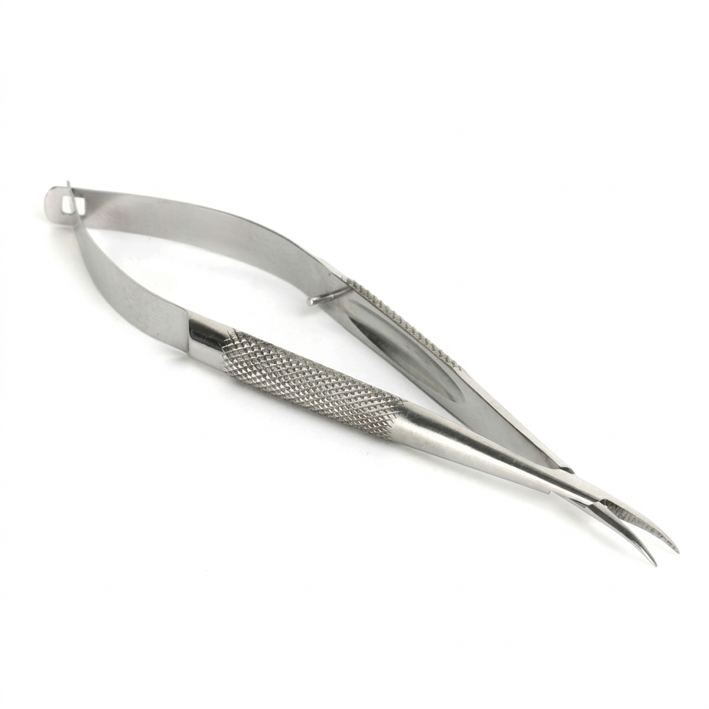 TISCO Lifecare Barraquer Micro N/H Extra Delicate Curved With Lock Stainless Steel Ophthalmic Surgical Instrument