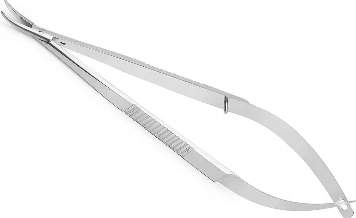 TISCO Lifecare Castroviejo Needle Holder Without Lock 7 Inch Curved (Round) Stainless Steel Surgical Instrument