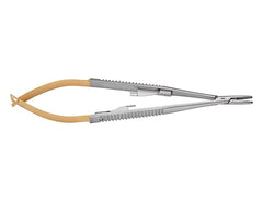 TISCO Lifecare Castroviejo Needle Holder with Lock with  Tungsten Carbide 5 Inch Straight (Round)