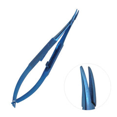 TISCO Lifecare TITANIUM CASTROVIEJO NEEDLE HOLDER  ROUND 8" WITH LOCK CVD