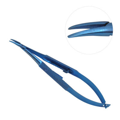 TISCO Lifecare TITANIUM  CASTROVIEJO NEEDLE HOLDER  ROUND 6" WITH LOCK CVD