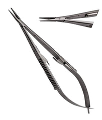 TISCO Lifecare Castroviejo Needle Holder with Lock 5 Inch Straight (Round) Stainless Steel Surgical Instrument