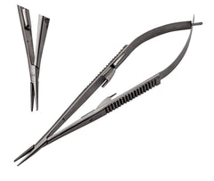 TISCO Lifecare Castroviejo Needle Holder with Lock 8 Inch Straight (Round) Stainless Steel Surgical Instrument