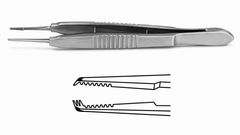 TISCO Lifecare Castroviejo Suture Forceps 1×2 Teeth – Precision Ophthalmic Microsurgical Instrument