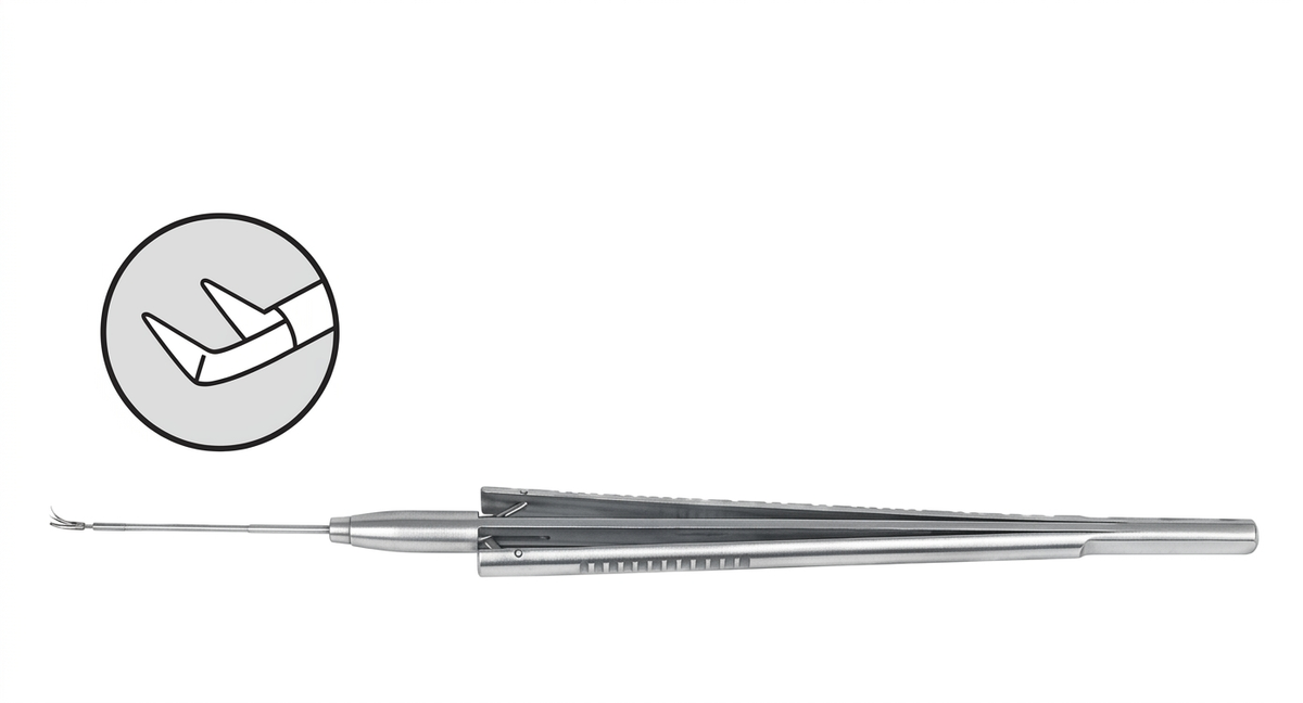 TISCO Lifecare Dorc Type scissors Curved Stainless Steel Ophthalmic Surgical Instrument