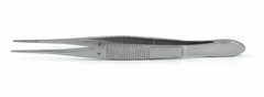 TISCO Lifecare Eye Dressing Forcep Serrated Full Curved – Precision Ophthalmic Handling Instrument