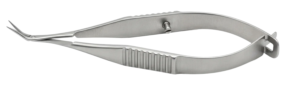TISCO Lifecare Gill-Vannas Capsulotomy Scissors Sharp 6mm. Ang. Stainless Steel Ophthalmic Surgical Instrument