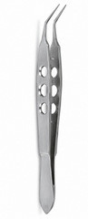 TISCO Lifecare Macpherson Forceps 5MM Angled Tying – Precision Ophthalmic Instrument for Microsurgical Suturing