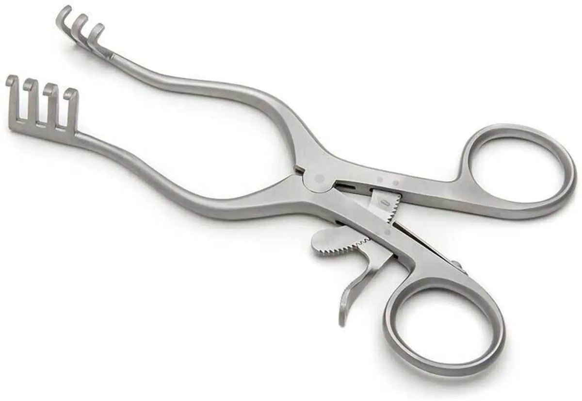 TISCO Lifecare Mastoid Retractor 4" Straight 2x2 – Stainless Steel Surgical Instrument (Autoclavable, Precision Retraction, ENT & Neuro Surgery)
