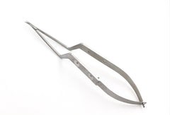 TISCO Lifecare Micro Bayonet Scissor Spring Action Curved 9 Inch – Precision Stainless Steel Surgical Instrument for Microsurgery