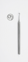 TISCO Lifecare Nightangle Capsule Polishing Curette left Stainless Steel Ophthalmic Surgical Instrument