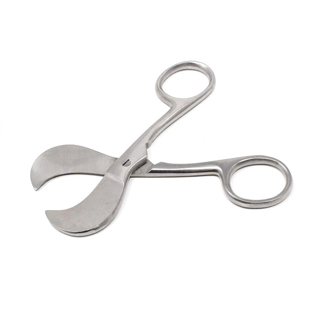 TISCO Lifecare Umbilical Cord Scissors Standard 10.5 cm (4.25 Inch) Stainless Steel Medical Instrument