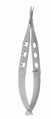 TISCO Lifecare castroviejo  Micro Corneal Scissor Full Curved (Hole) – Precision Ophthalmic Instrument for Advanced Corneal Dissection
